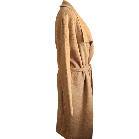 Women's Draped Wide Lapel Cardigan Sweater with Pockets by In Loom S/M - Picture 3 of 11